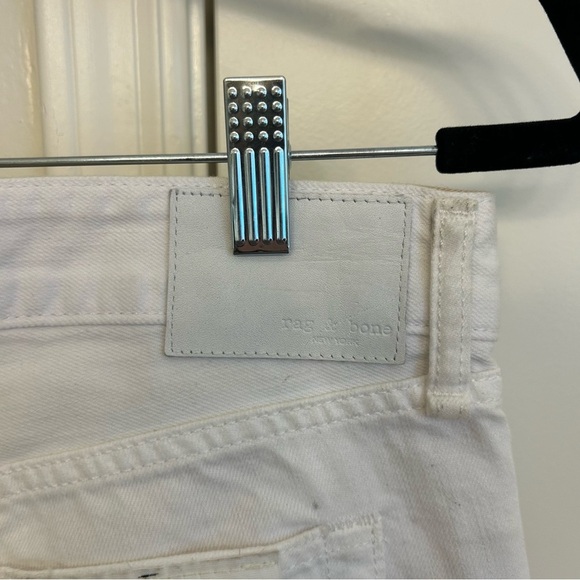NWT Rag & Bone Piper Low Rise Straight Jeans Bright White Ankle Size 26 - Picture 11 of 13